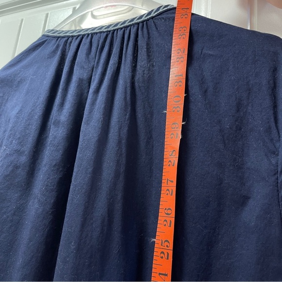 Sunday Best Navy Long Sleeve Dress with Gold Accents - Picture 11 of 12